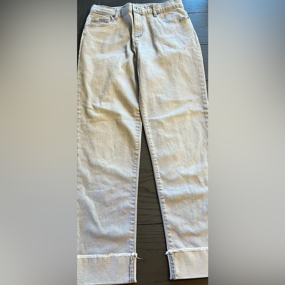 Children’s Place Girl’s Gray Straight Leg Jambes Droites High Rise Jeans Size 14